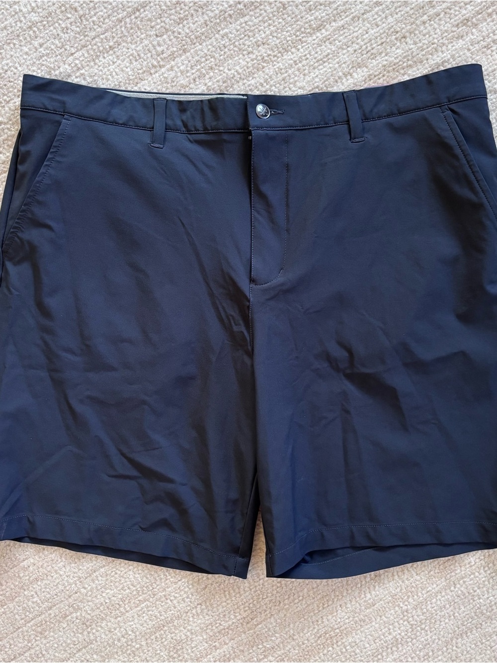 Golf America Men's Flat-Front Navy Golf Performance Shorts